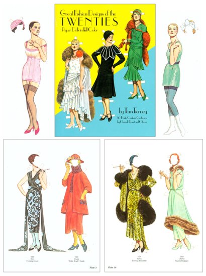 Modal Additional Images for Great Fashion Designs of the Twenties by Tom Tierney - ONLY TWO LEFT!