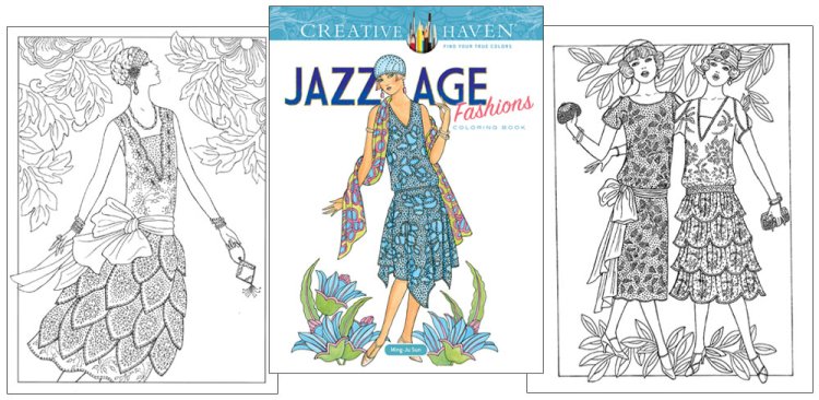 Modal Additional Images for Jazz Age Fashions Coloring Book