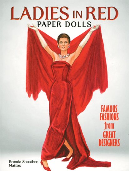 (image for) Ladies in Red Paper Dolls by Brenda Sneathen Mattox - JUST A FEW - Click Image to Close