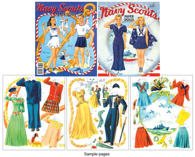 Modal Additional Images for Navy Scouts Paper Doll