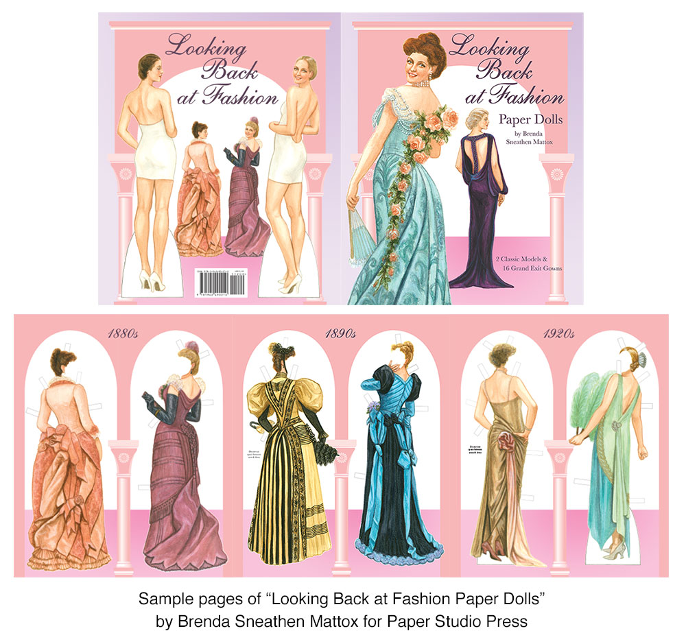 (image for) Looking Back at Fashion Paper Dolls by Brenda Sneathen Mattox - Click Image to Close