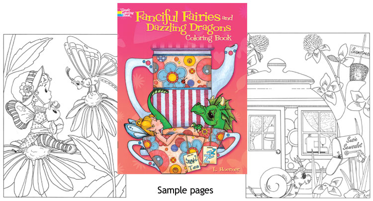 Modal Additional Images for Fanciful Fairies & Dazzling Dragons Coloring Book