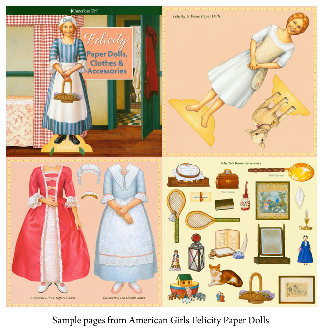 American Girl Felicity Paper Dolls - Click Image to Close