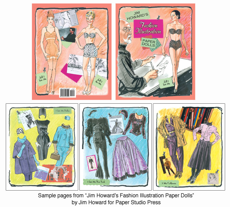 (image for) Jim Howard's Fashion Illustration Paper Dolls - Click Image to Close