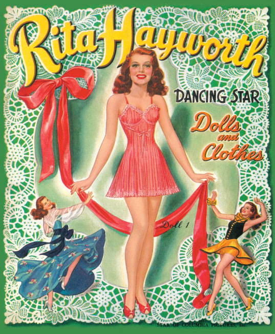 Rita Hayworth Paper Doll - Click Image to Close