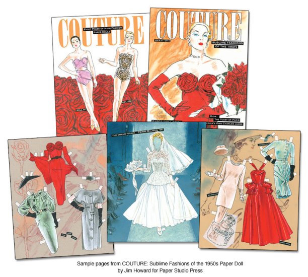 COUTURE: Sublime Fashions of the 1950s Paper Dolls - Click Image to Close