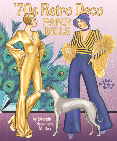 (image for) '70s Retro Deco Paper Dolls by Brenda Mattox