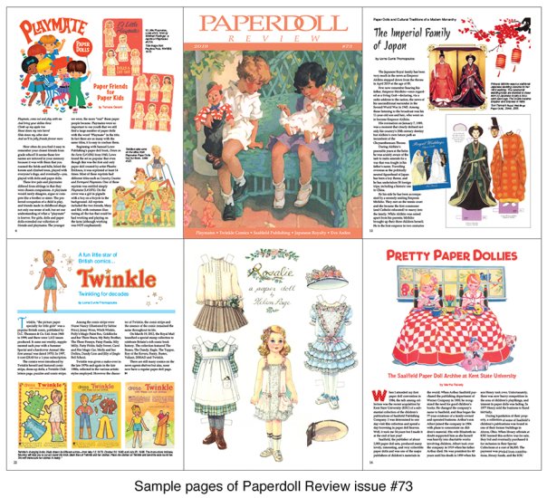 2019 Saalfield-Playmates-Eve Arden-more! Paperdoll Review Magazine Issue #73 