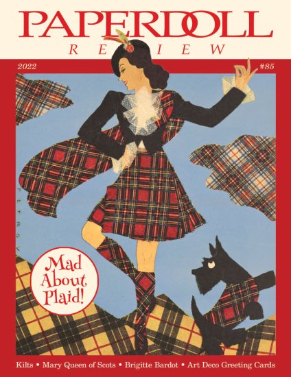 (image for) PD Review Magazine issue 85 - Plaid, Kilts, QEII, Cards, Bardot