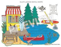 Ollie the Otter Paper Doll and Play Scenes by Alina Kolluri