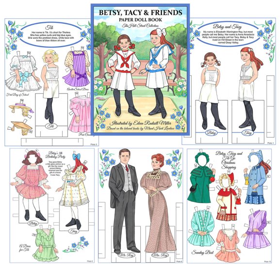 Betsy, Tacy & Friends Paper Dolls by Eileen Rudisill Miller - Click Image to Close