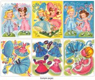 Betty Blue and Patty Pink Paper Dolls