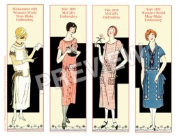 (image for) Embroidered Frocks Bookmarks
