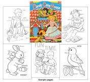 Candy Cane House Coloring Book