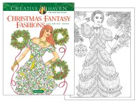 (image for) Christmas Fantasy Fashions Coloring Book