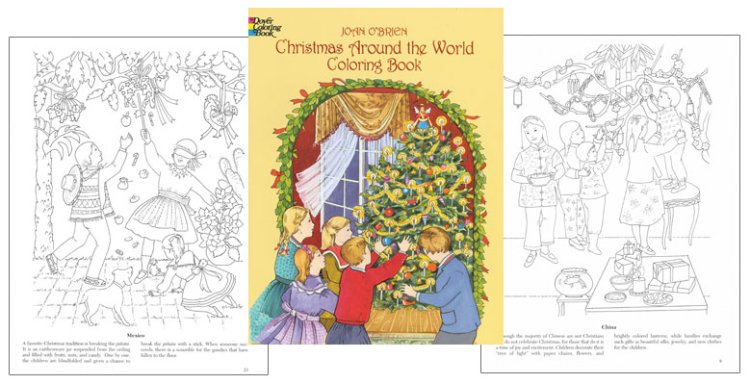 (image for) Christmas Around the World Coloring Book - Click Image to Close