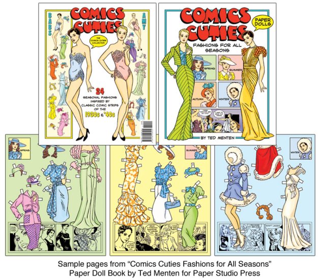 (image for) Comics Cuties Fashions for All Seasons Paper Dolls - Click Image to Close