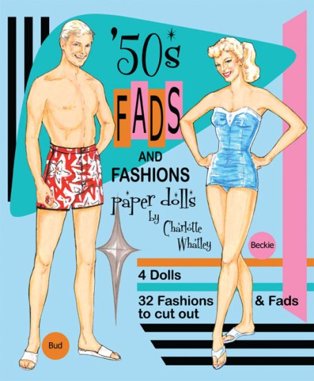 (image for) '50s Fads and Fashions Paper Dolls by Charlotte Whatley