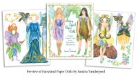 (image for) Fairy Land Fairy Paper Dolls by Sandra Vanderpool