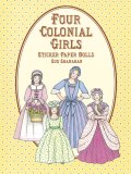 (image for) Four Colonial Girls Sticker Paper Dolls - JUST A FEW!