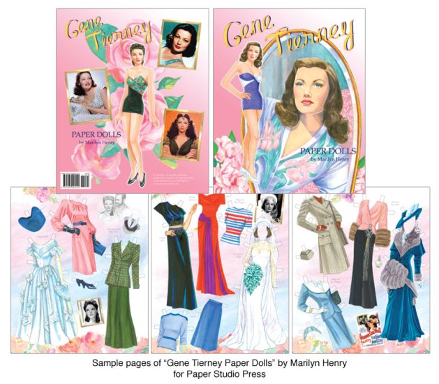 Gene Tierney Paper Dolls - Click Image to Close