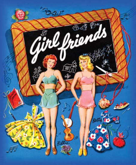 (image for) Girlfriends Paper Dolls, 1944 reproduction - just a few left!