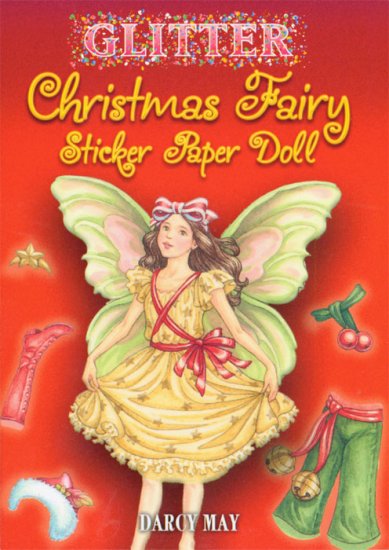 (image for) Glitter Christmas Fairy Sticker Paper Doll