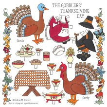 The Gobblers' Thanksgiving Day PD and Playset by Alina Kolluri