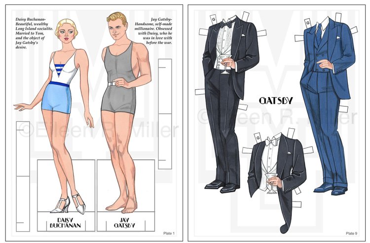 The Great Gatsby Fashion Paper Dolls  by Eileen Rudisill Miller