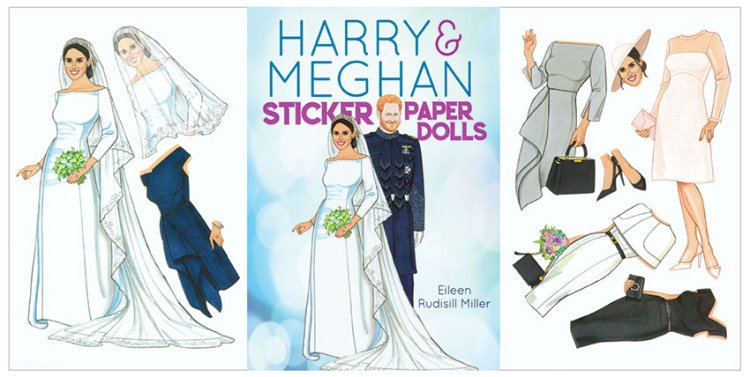 Modal Additional Images for Harry & Meghan Sticker Paper Dolls by Eileen Rudisill Miller
