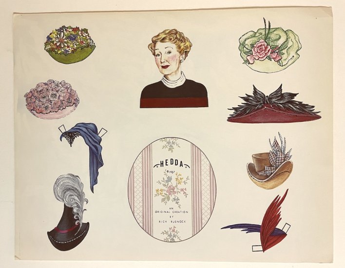(image for) Hedda Hopper's Hats by Rich Rusnock - 1987 - JUST ONE