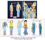 (image for) The History of Denim Paper Dolls by Tom Tierney - limited quantity!