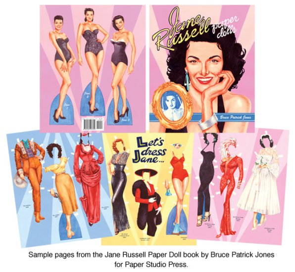 Jane Russell Paper Dolls by Bruce Patrick Jones