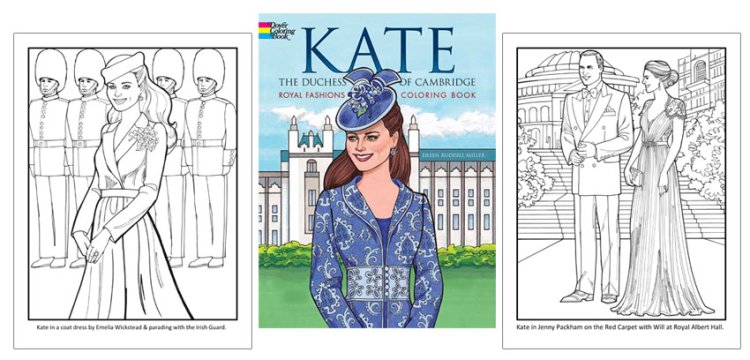 Modal Additional Images for Kate the Duchess of Cambridge Coloring Book by Eileen Rudisill M
