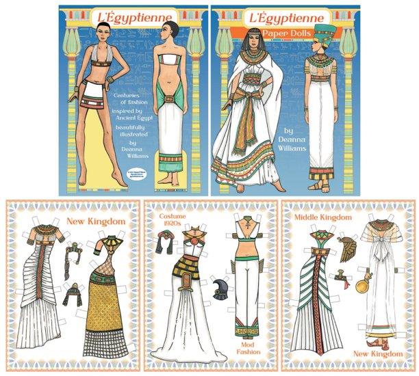 L'Egyptienne Paper Dolls by Deanna Williams - Click Image to Close
