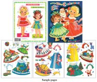 (image for) Little Miss Christmas Paper Doll