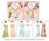 (image for) Love of Lace Paper Dolls by Brenda Sneathen Mattox