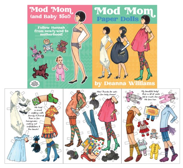 Modal Additional Images for Mod Mom Paper Dolls by Deanna Williams