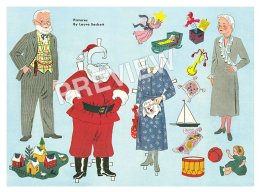 Mr. and Mrs. Claus Paper Doll