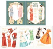 Nora and Nellie - 1920s Paper Dolls in Seasonal Styles
