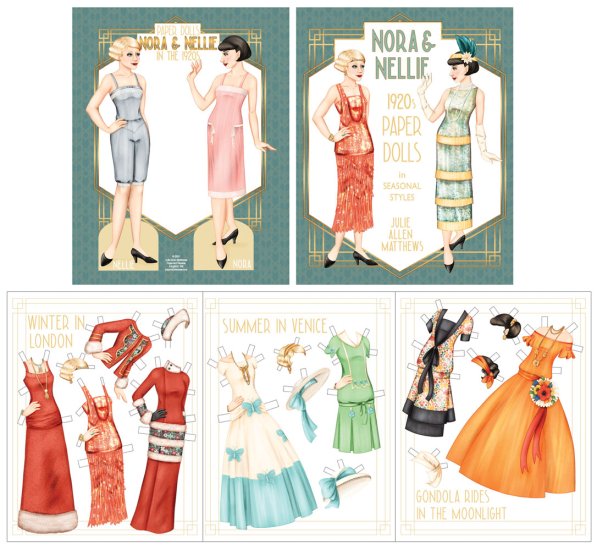 (image for) Nora and Nellie - 1920s Paper Dolls in Seasonal Styles - Click Image to Close