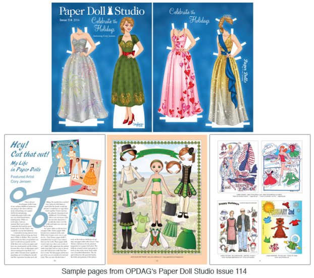 (image for) OPDAG - Paper Doll Studio Issue 114 - Holidays - Click Image to Close