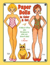 (image for) Paper Dolls to Color & Cut by Linda Hoerner - JUST A FEW!