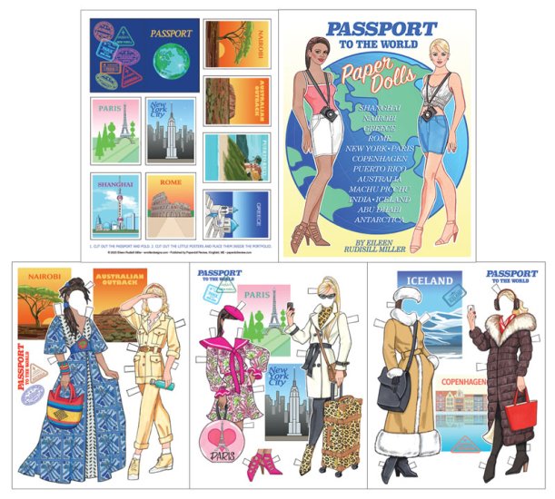 Passport to the World Paper Dolls by Eileen Rudisill Miller