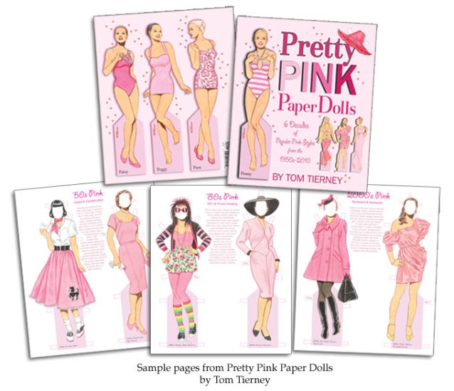 Pretty Pink Paper Dolls - Click Image to Close