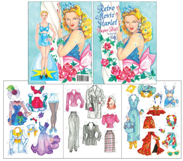 (image for) Retro Movie Starlet Paper Doll by David Wolfe - Click Image to Close