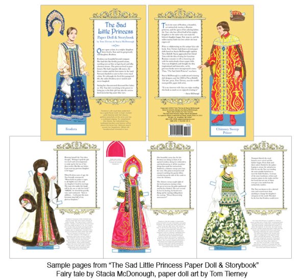 Modal Additional Images for The Sad Little Princess Paper Doll & Storybook by Tom Tierney - limited qty!
