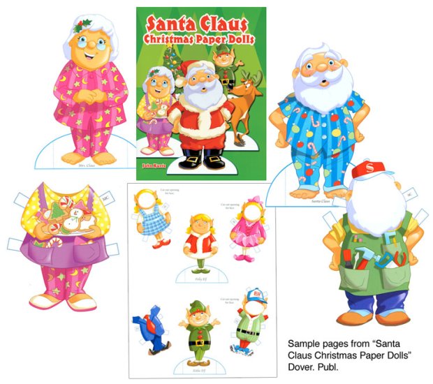 Modal Additional Images for Santa Claus Christmas Paper Dolls