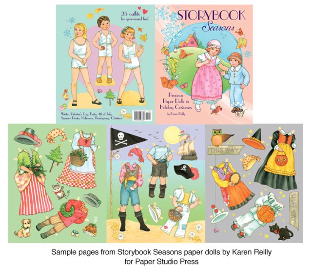 Modal Additional Images for Storybook Seasons Paper Dolls
