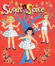 (image for) Sugar 'n Spice Paper Dolls - 1950s reproduction